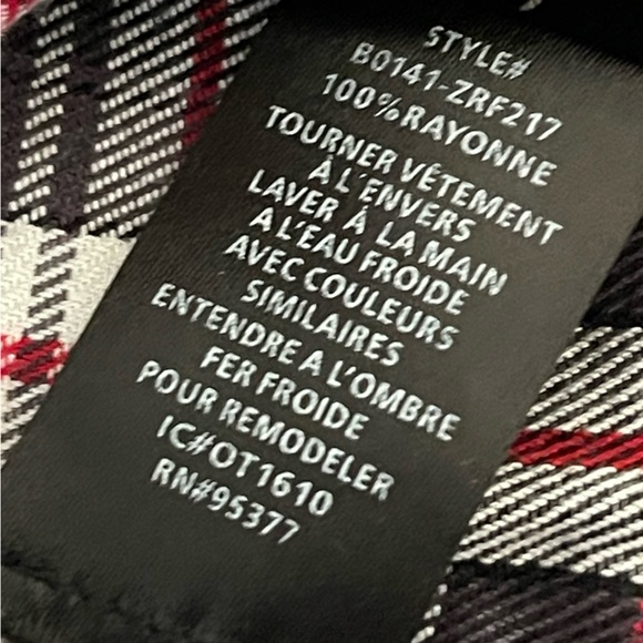 Sanctuary Red Plaid Button-down - Picture 7 of 8